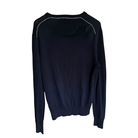 American Eagle Men’s Vintage Fit Navy Blue Crew Neck Sweater Size M Classic Y2K - Picture 5 of 10